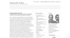 Desktop Screenshot of litigation-pr-blog.de