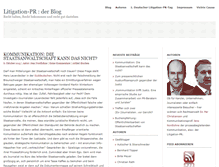 Tablet Screenshot of litigation-pr-blog.de